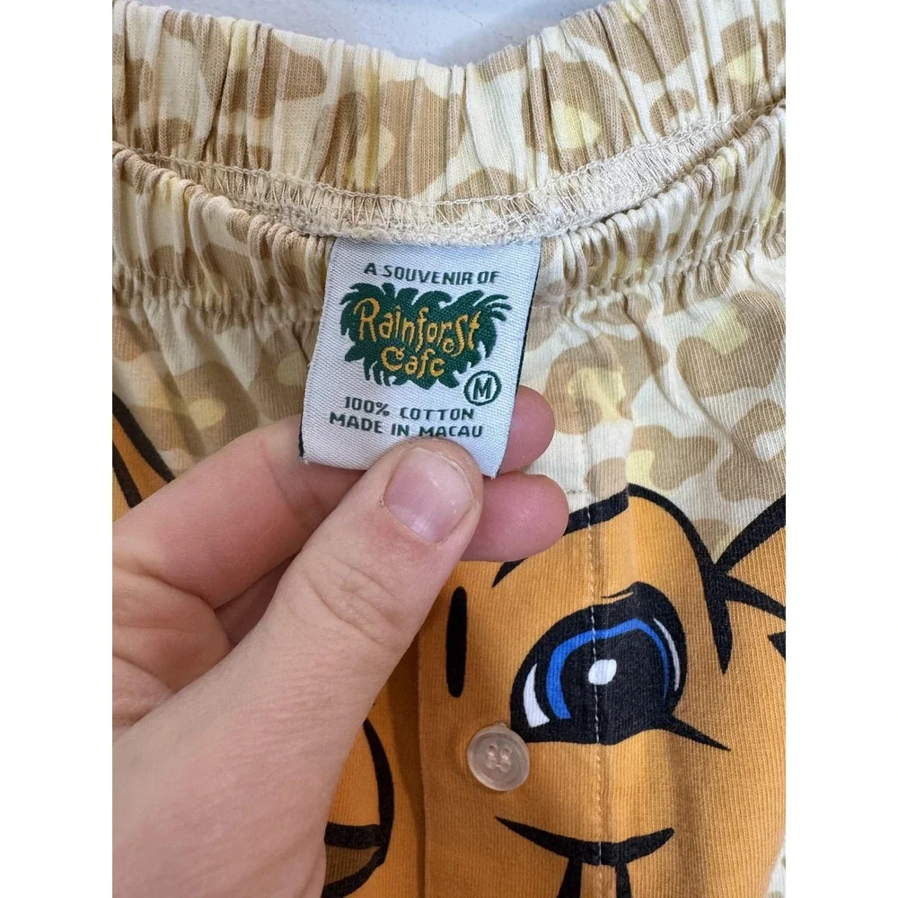 Rainforest Cafe Boxer Shorts Mens‎ Medium Beige Leopard Cartoon Graphic Souvenir
